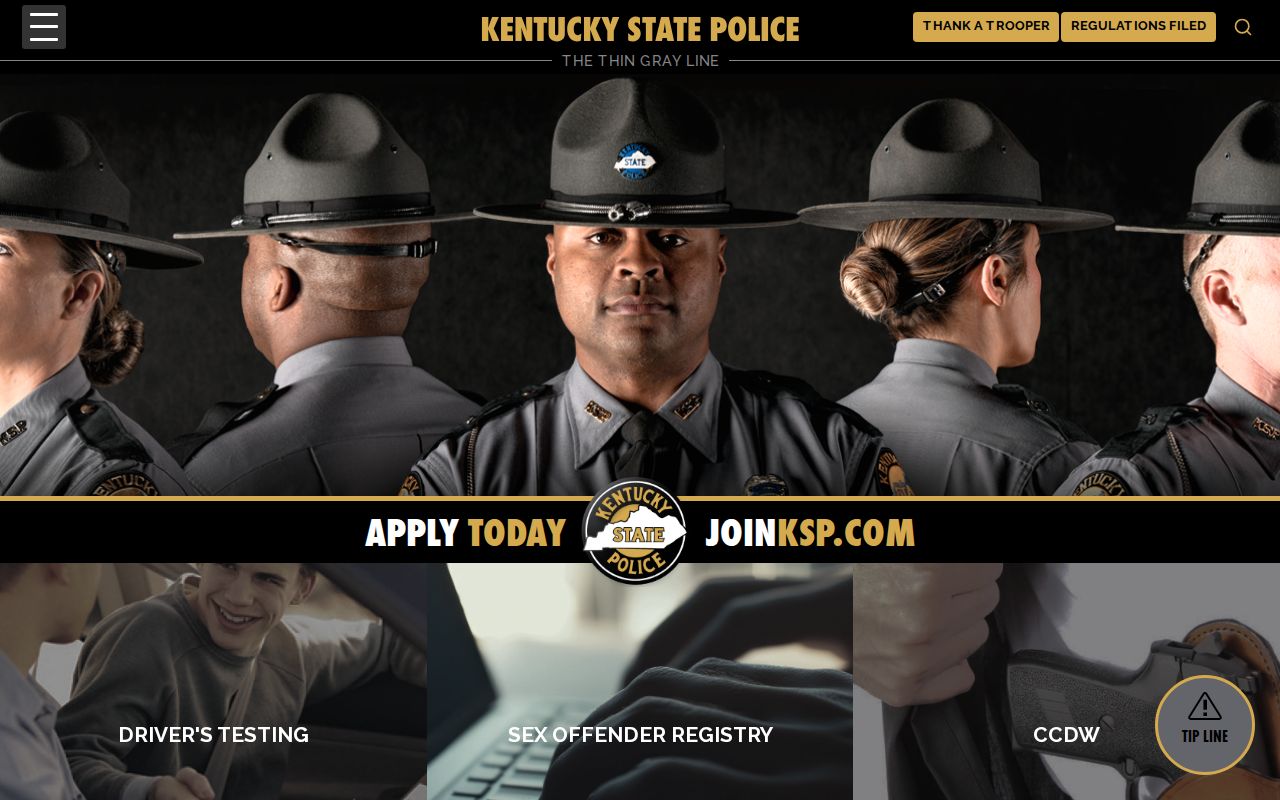 Kentucky State Police official website